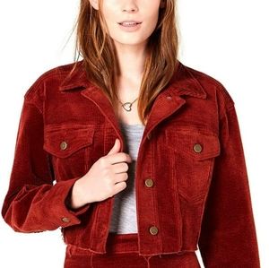 T.D.C. Womens Corduroy Cropped Jacket
